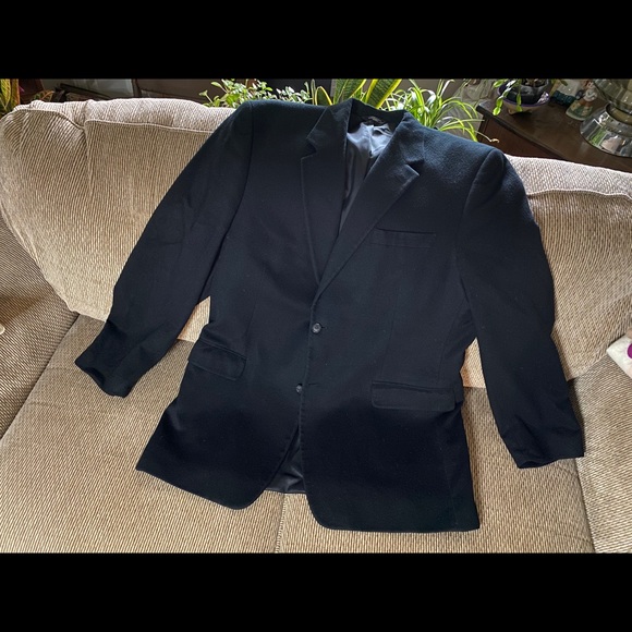 Cashmere Blazer! Sharp, Soft, WARM, Stylish! Black - Picture 1 of 5